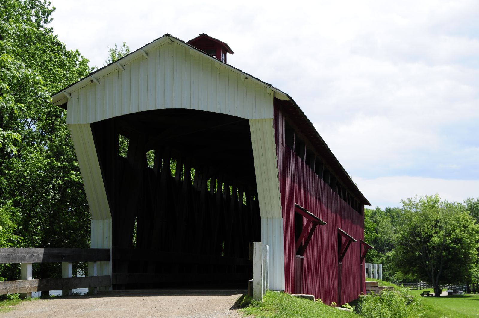Covered bridge at Conner Prairie in Fishers, Indiana