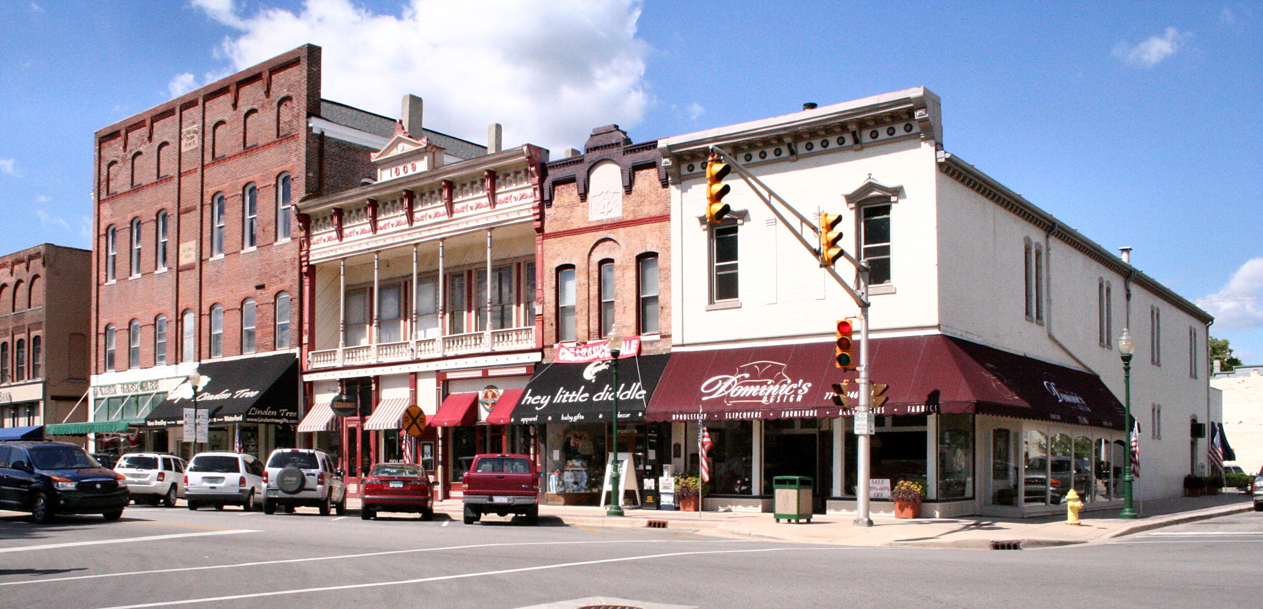 Historic downtown square in Noblesville, Indiana
